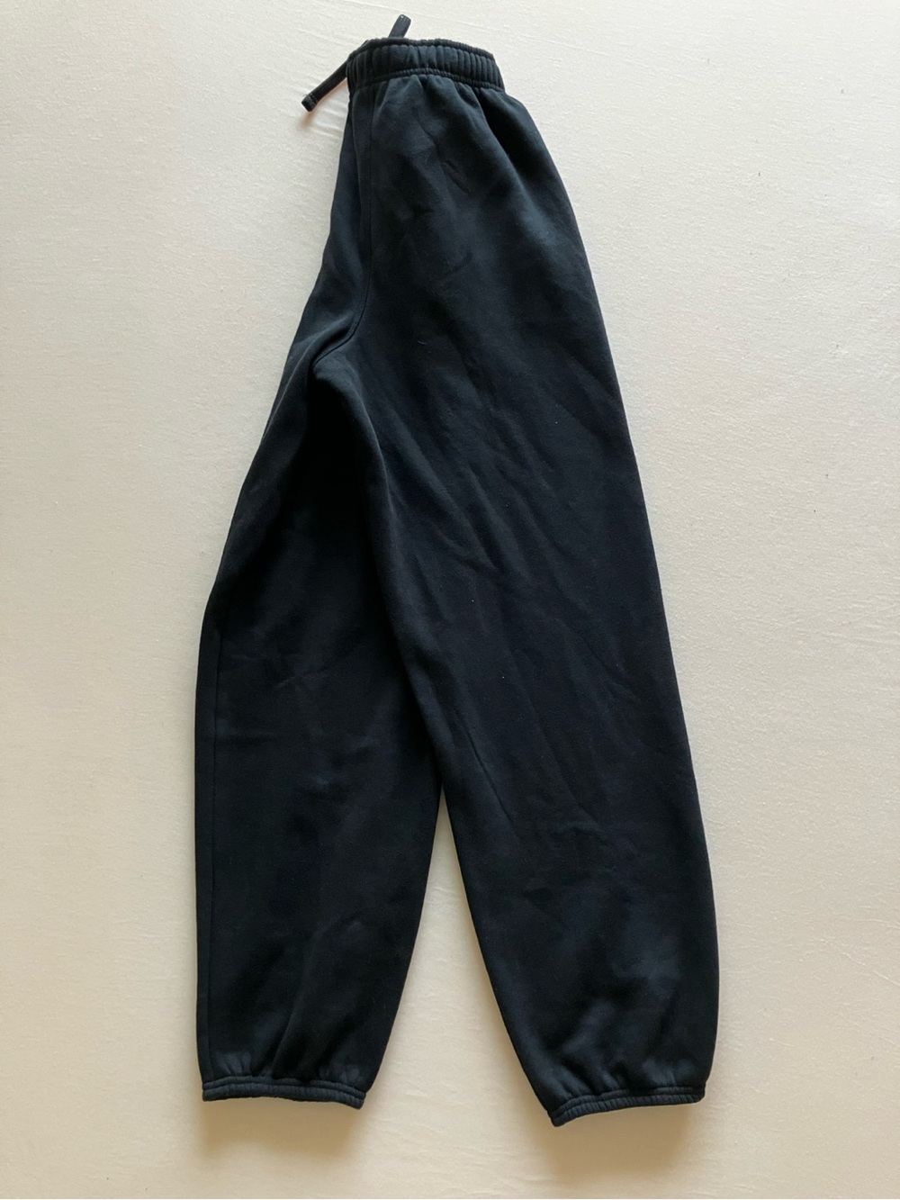 Men’s Black Relaxed Fit Fleece Jogger Sweatpants Size Small